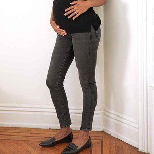 Hatch Over the Bump Slim Maternity Jeans Black Denim Size 29